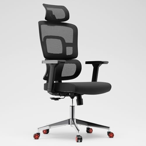 Mesh Desk Office Chair, Ergonomic Executive Office Chair, Adjustable T-black