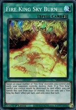 Fire King Sky Burn - Super Rare 1st Edition SR14-EN025 - NM - YuGiOh