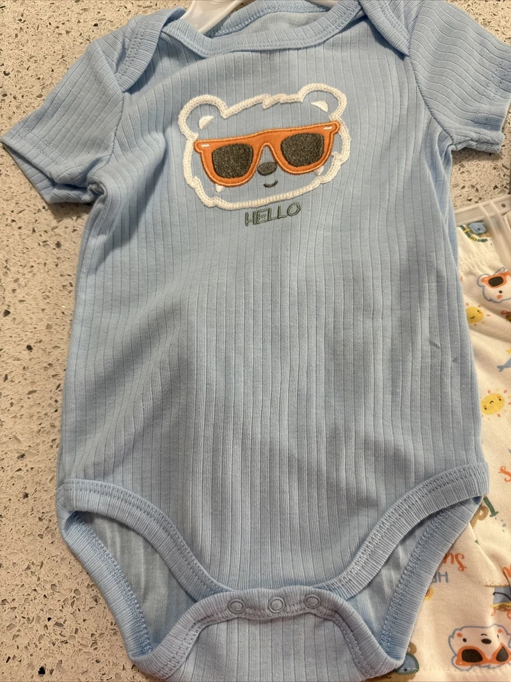 Conjunto de 3 Pantalones Cortos Duck Duck Goose Bebé Niños Conjunto 6-9 Meses Nuevo con Etiquetas Foto 3 de 4