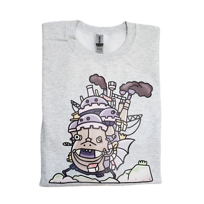Howl's Moving Castle The Waste Crewneck Sweater Gray Size XL Studio Ghibli