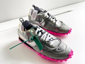 Nike X Off White Waffle Racer Negro/Blanco-Fucsia-tamaño 9 M/10.5 W | eBay
