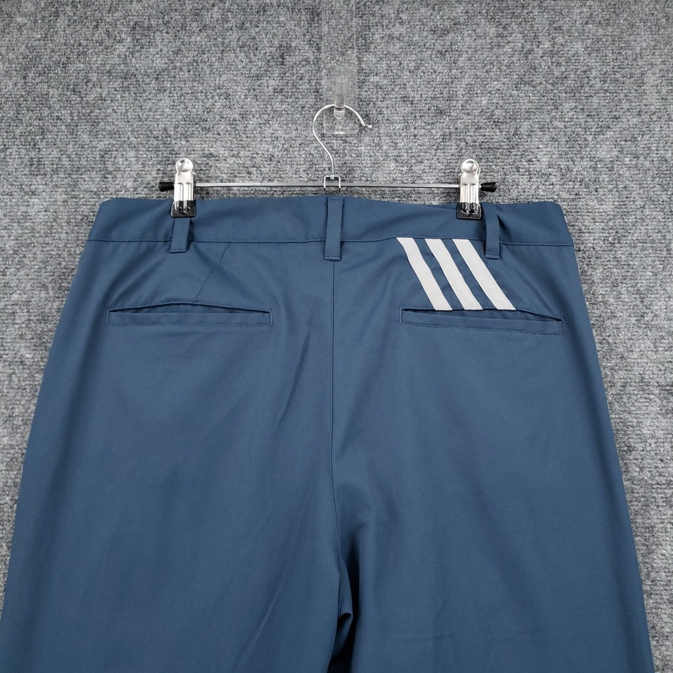 Adidas Climalite Golf Pants Mens 32x34 Blue Straight Leg Flat Front 3