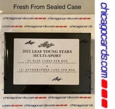 2021 Leaf Young Stars XRC ARC Multi-Sport HOBBY Box 1 AUTO & 9 Cards Case-Fresh