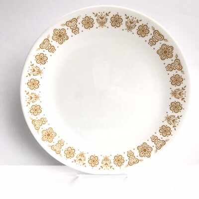 Corelle Butterfly Gold Dinner Lunch Saucer Plates You Choose Vtg
