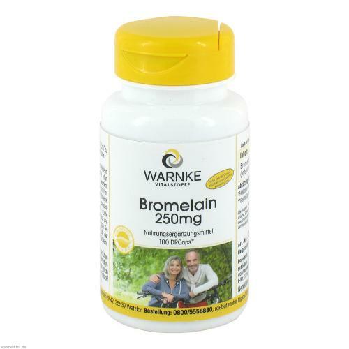 Bromelain 250 MG magensaftresistente Kapseln 100 St PZN 11376292 online
