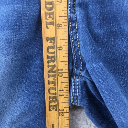 Seven 7 High Rise Skinny Jeans Womens 6 (Actual 30x29) Blue Zip Fly - Picture 7 of 17