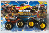Hot Wheels Monster Trucks Hw Safari Vs Wild Streak, Demolition Doubles HWN58 Neu