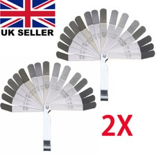2x Imperial Metric 45&ordm; Blades Offset Precision Tappet 16pcs Feeler Gauge Set