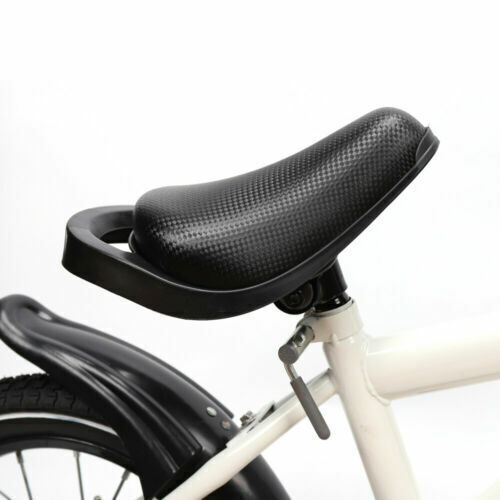 14" White Bike Boys & Girls Bicycle with Training Wheels For 3/4/5/6 Years Old