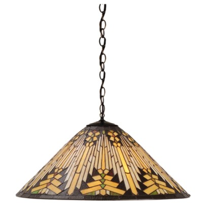Meyda Lighting 22'' Wide Nuevo Mission Pendant, Beige - 69421