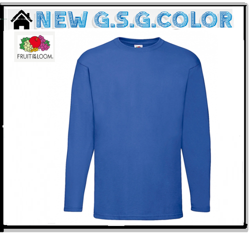 Camiseta Hombre T-Shirt Value Weight Mangas Largas 100% Algodón - Imagen 7 de 9