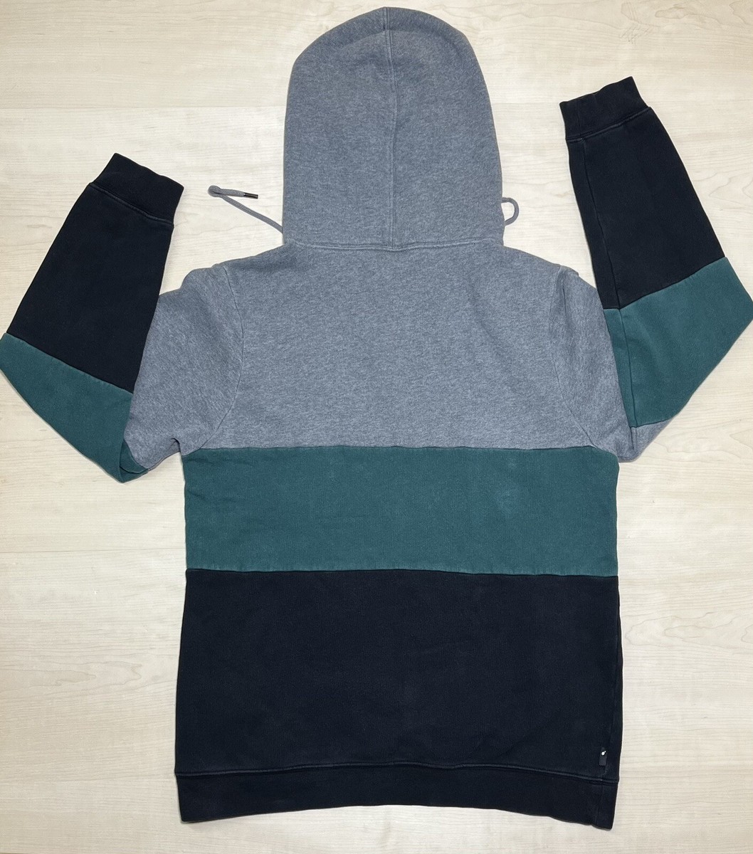 Vintage The Hundreds Colorblock Hoodie Embroidered Logo Zipper