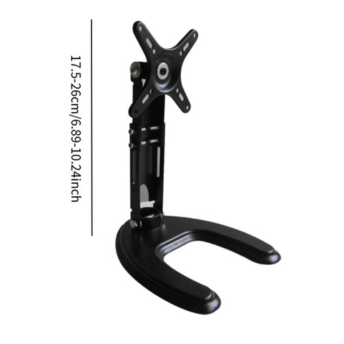 Rotating Foldable Monitor Bracket 360° Rotation Desk Stand for 14-27 inch - Picture 5 of 7