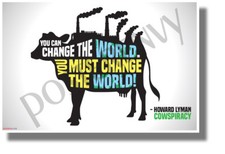 You Can Change the World You Must Change the World - NEW Health Nutrition POSTER