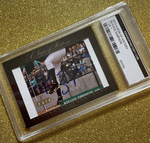 2013 A SIGN OF HISTORY KEYVIUS SAMPSON ROOKIE AUTOGRAPH 1/1 RARE C STORE NAME - Picture 2 of 8