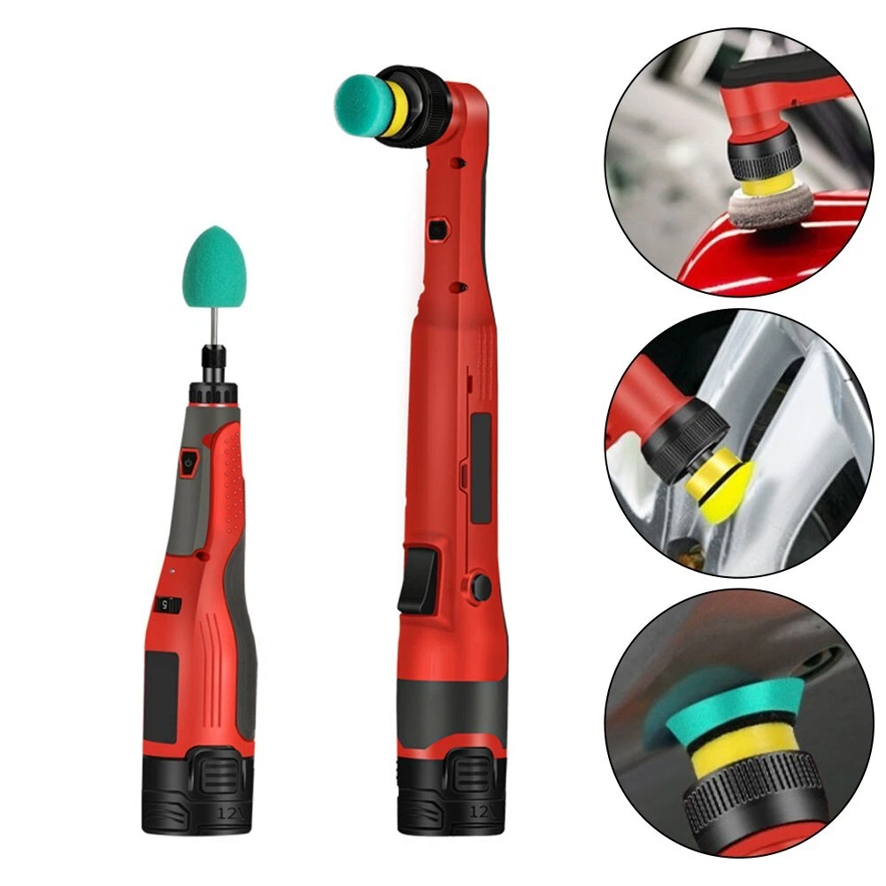 Wireless Car Polisher 12V ROOA Cordless Polishing Machine Auto Waxing Kit