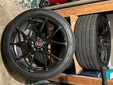 Curva Rims With Tires. Gloss Black Very Good Condition Curva Rims With Tires. Gloss Black Very Good Condition