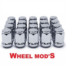 20 x WHEELMODS 7/16" Chrome Wheel Nuts fits HOLDEN HQ WB HZ CHEVY Camaro Trailer