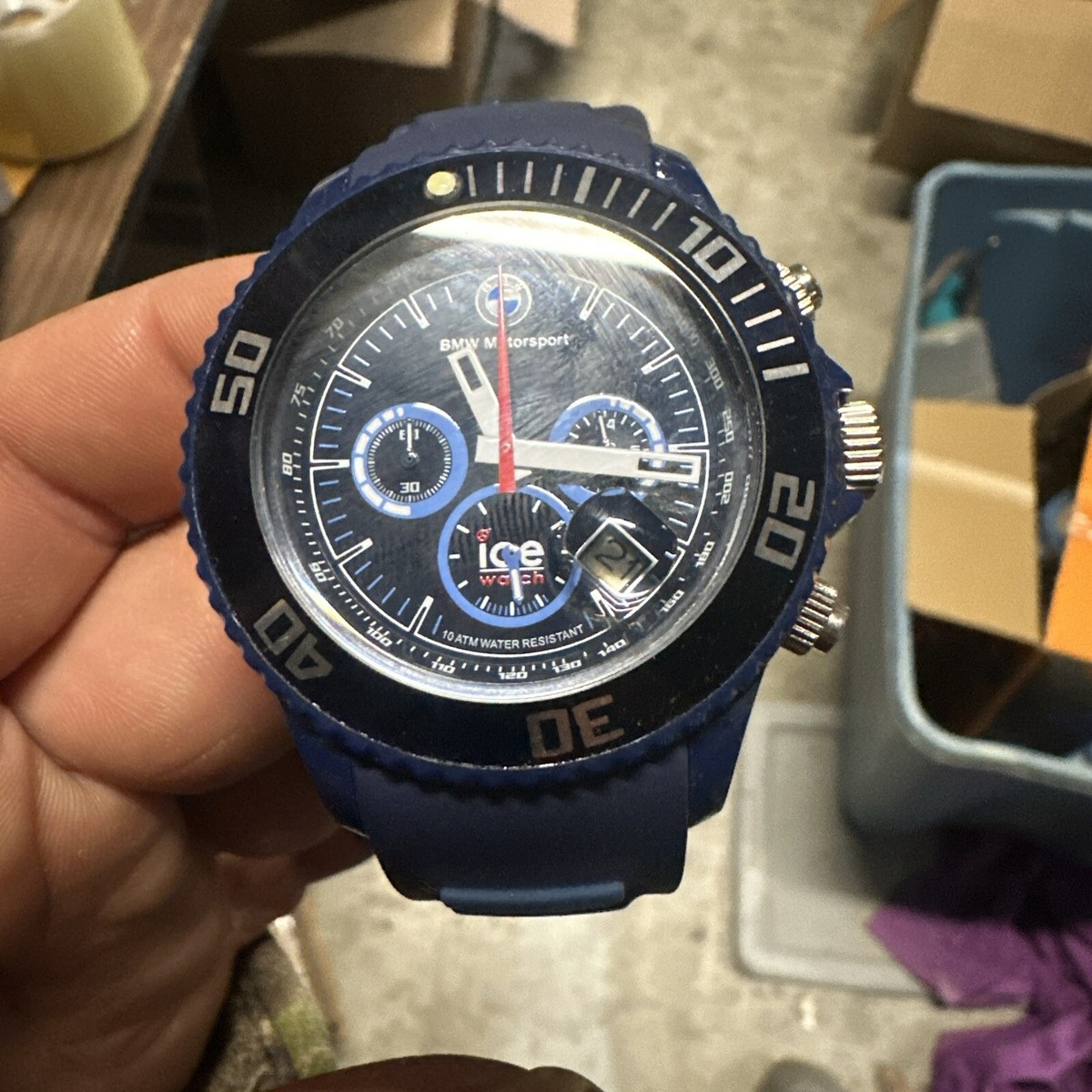 BMW Motorsport Chronograph ICE-Watch 48MM Rare color sequence. | eBay