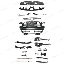 19PC For Accord 2021-22 Sport Chrome Black Grille Extension Molding Fog lamp Kit