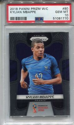 Panini 2018 World Cup Soccer Prizm #80 Kylian MBappe PSA 10 | eBay UK