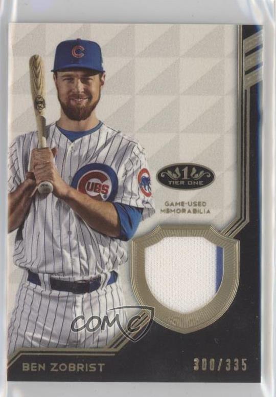 2018 Topps Tier One Tier One Relics /335 Ben Zobrist #T1R-BZ