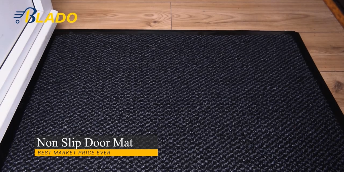 Notrax Prelude Entrance Mat - 3'x4' Black Scraper Mat For Outdoor/Heavy Traffic, Non-Absorbent Fiber