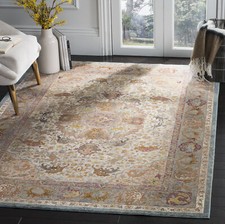 Safavieh Power Loomed Aria Collection Beige / Orange Area Rugs - ARA120E