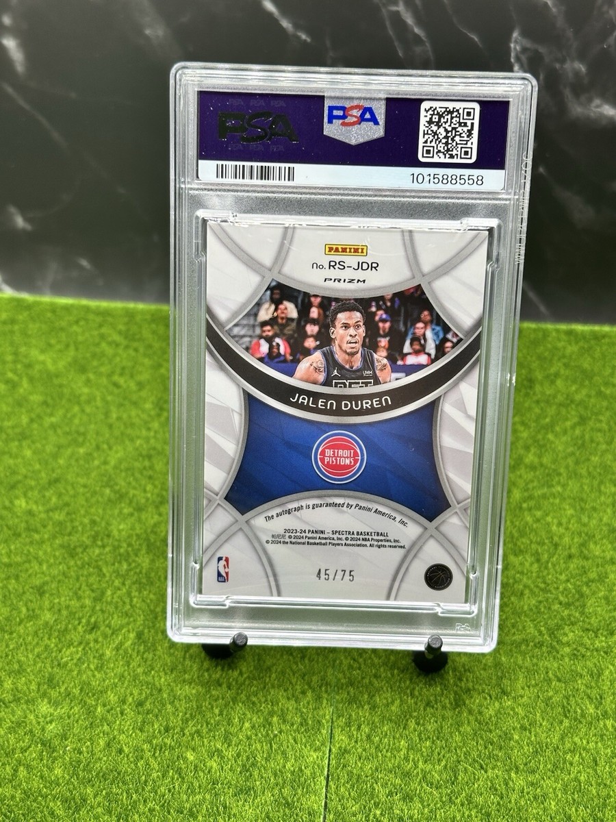 JALEN DUREN SPECTRA RADIANT PSA9 AUTO