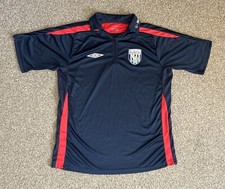 West Brom 1/4 Zip Umbro Polo Shirt, Large, Excellent Condition