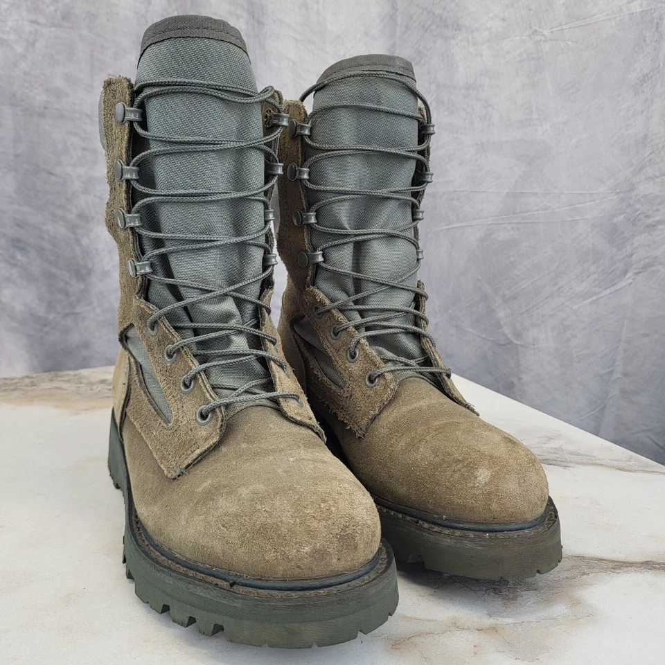 Botas militares de gamuza Corcoran verde oliva color tostado para hombre 6,5 D Foto 2 de 4