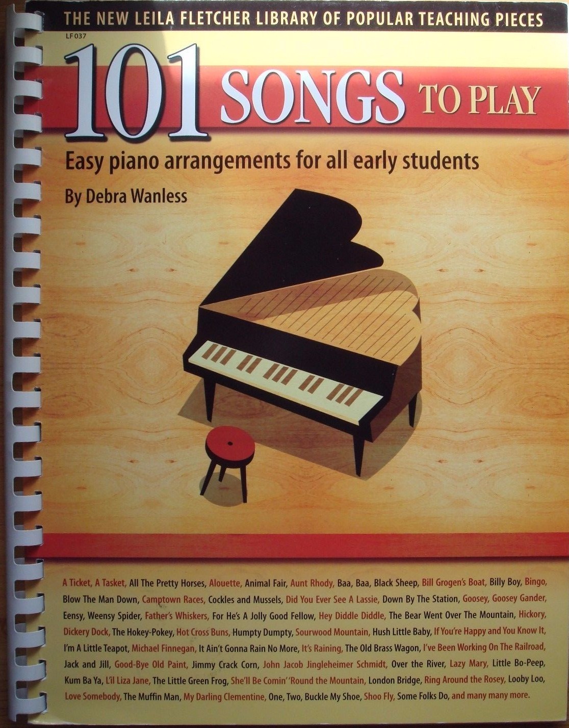 101 Songs to Play Music Book - Easy Piano Arrangements of Popular Pieces