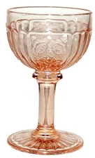 Hocking Mayfair Pink  4" Cocktail Goblet