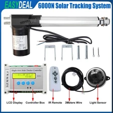 12V 6000N 8" Linear Actuator Electronic Controller-Single Axis Solar Tracker Kit