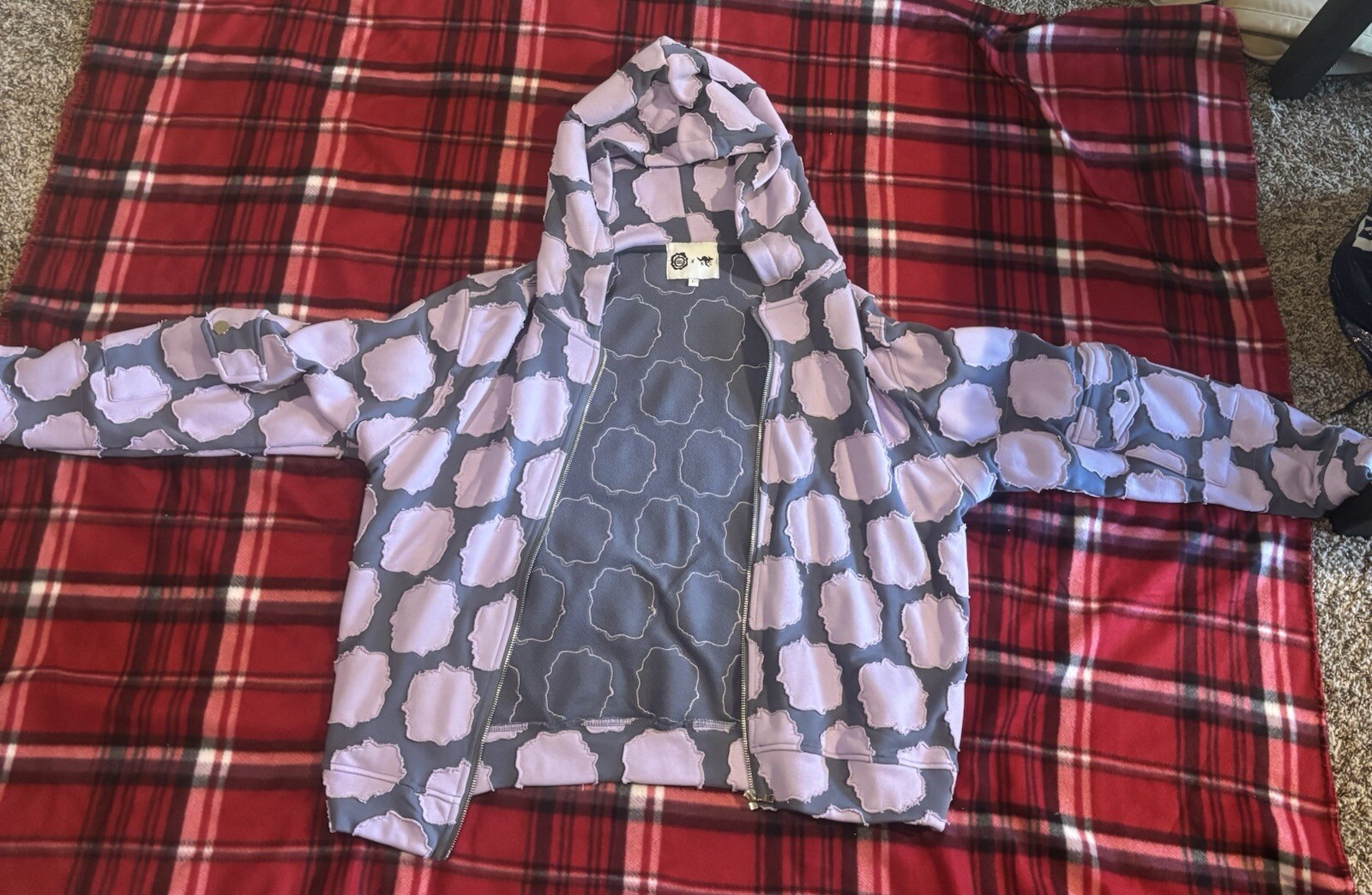 Mind Liquid Patchwork Purple Jacket(Large) No Fla… - image 4