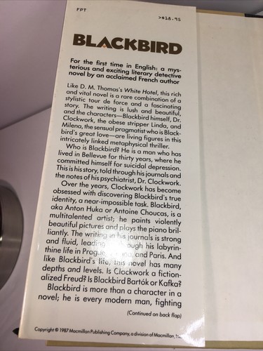 Tony Cartano Blackbird Hardcover 1986 First Print English - Picture 5 of 13