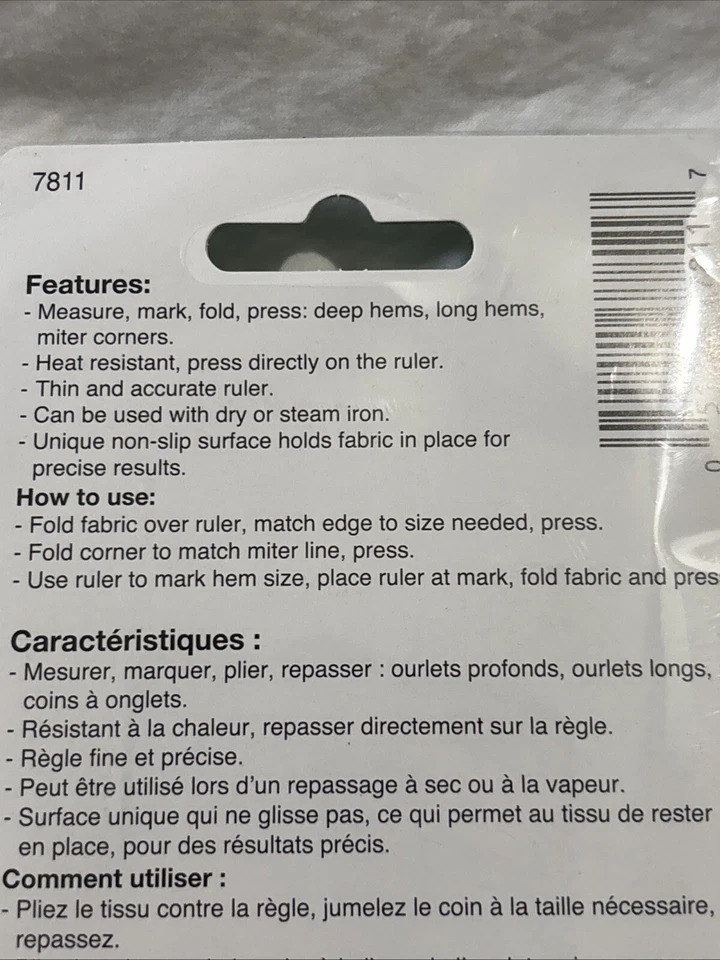 Hot Ruler Designed by Joan Hawley for Clover 10" X 2.5" 7811 Heat Resistant - Image 4 of 4