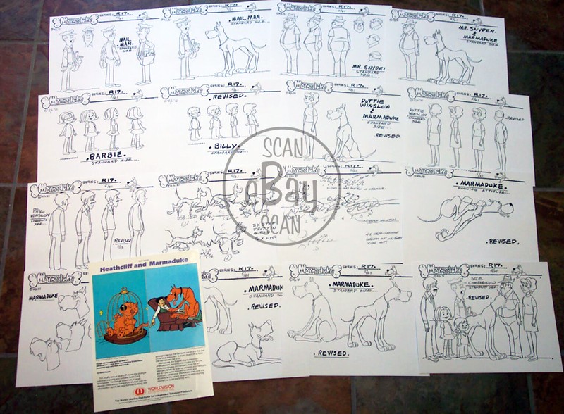 MARMADUKE ANIMATORS' MODEL SHEETS HANNA BARBERA Ruby Spears Studio ARTIST GUIDE