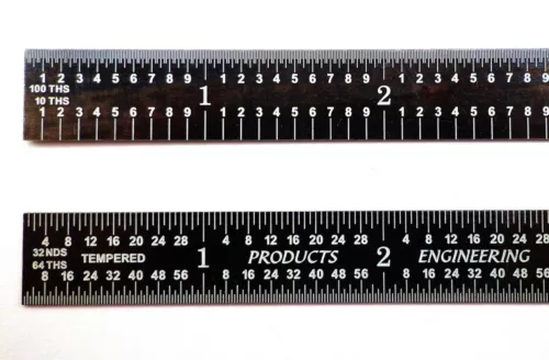 12" 5R Flexible Black Chrome Rule PEC USA MADE (501-12EZ)