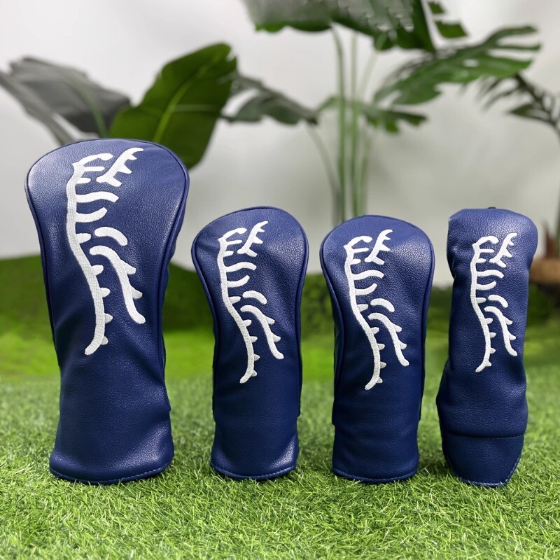 Wood Head Cover Headcover Pu Driver Fairway Hybrid Club Cove