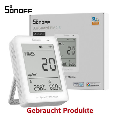 SONOFF Gebraucht Luftqualitätsmonitor WiFi Smart Sensor für Google Apple Home