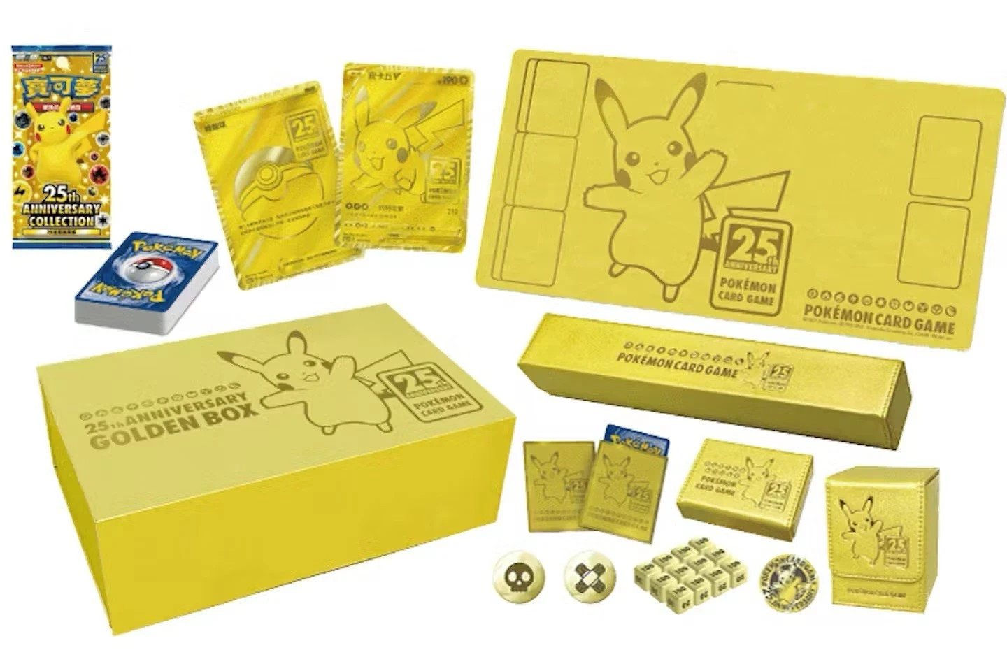 T-Chinese Pokemon 25th Anniversary Sword & Shield Golden Box