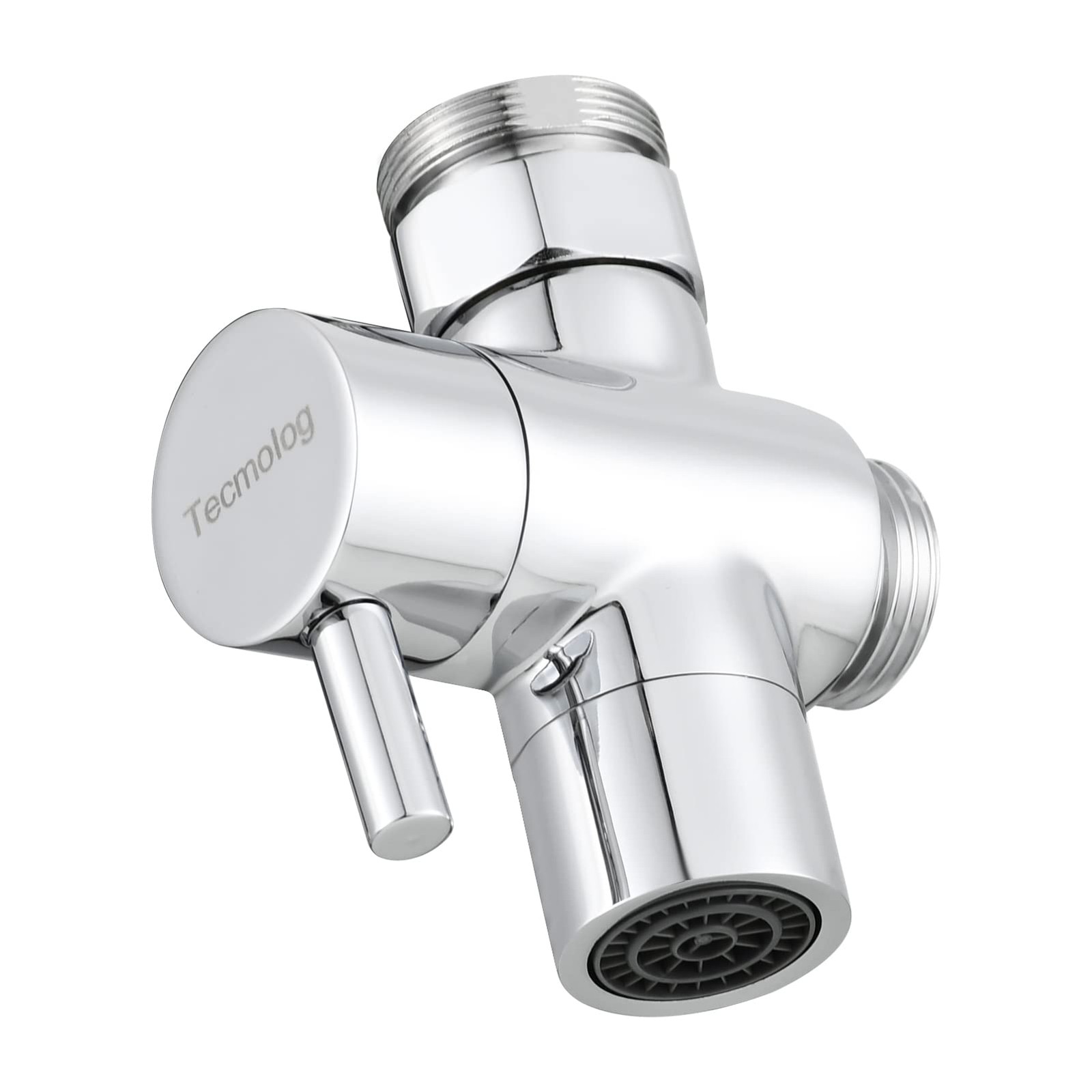 Tecmolog Brass Sink Valve Diverter Faucet 6.8 cm x 7 x 2 cm, Chrome