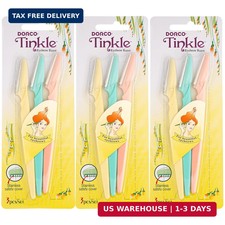 Tinkle Dermaplaning Tool 9ct, Dermaplane Razor for Women, Safe and Easy Peach Fu