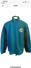 Miami Dolphins NFL Full Zip Mock Neck Jacket Logo Size XXL Brand New 