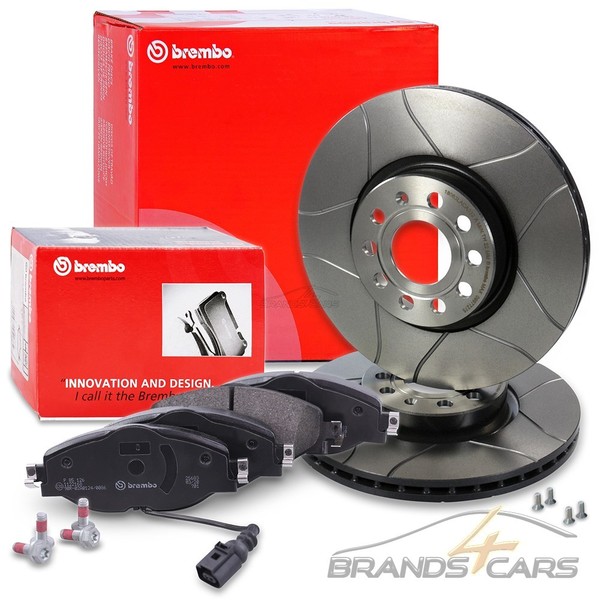 Brembo Bremsscheiben +BelÄGe Vorne FÜR Audi A3 8V Q3 Cupra Seat Leon 5F Ateca-image