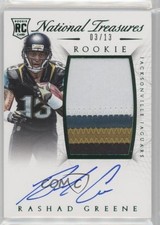 2015 National Treasures RPS Rookie Emerald 3/13 Rashad Greene Patch Auto x5u