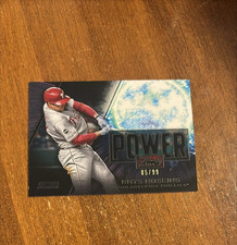 Rhys Hoskins 2019 Stadium Club Power Zone Black Phillies Brewers Guardians /99