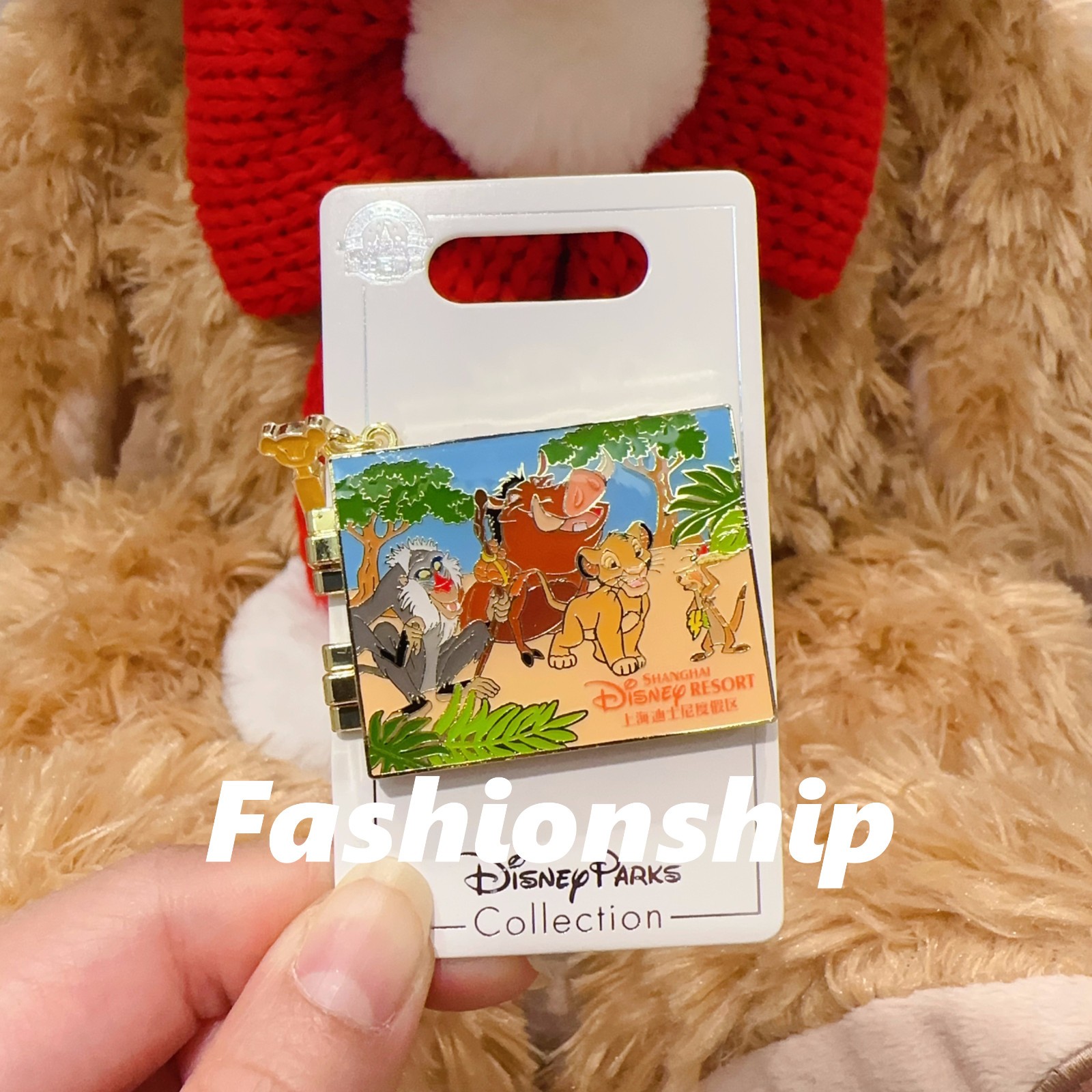 Authentic Shanghai Disney pin 2025 lion king Frozen Marie signature disneyland