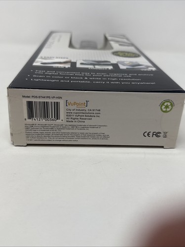 VuPoint ST441 Magic Wand Portable Scanner Scans B&W & Color Documents Black NEW - Picture 11 of 16